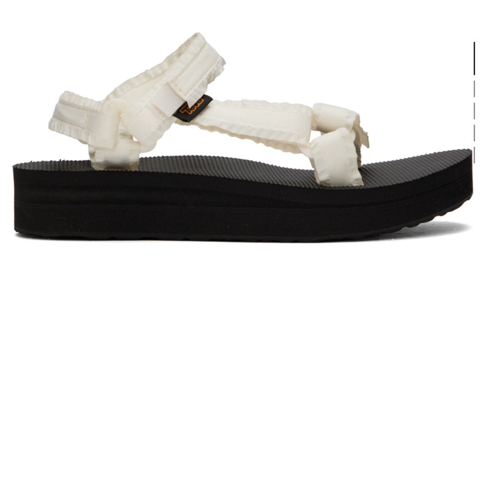 Women's Black and Cream Sandals, TEVA